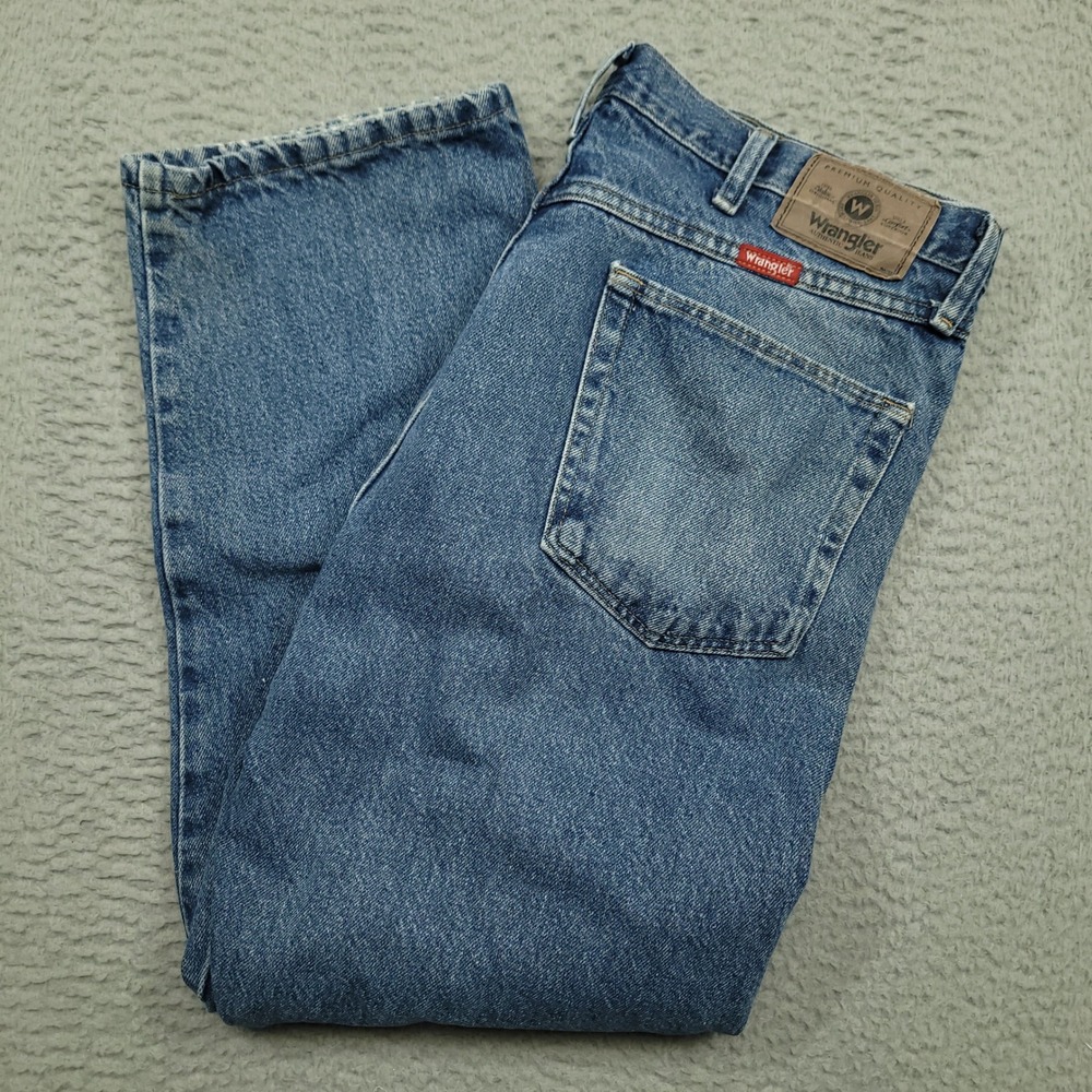 Wrangler Regular Fit Jeans‎ Mens 36x28 Blue Denim Pants